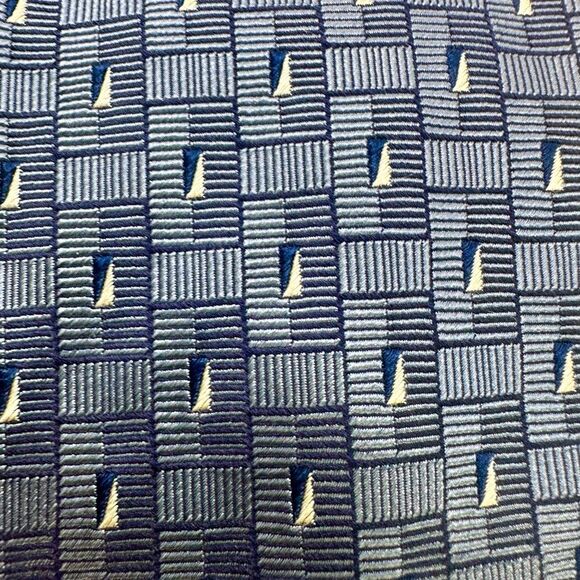 Cremieux Elegant Blue Patterned Tie Bundle - Picture 3 of 4